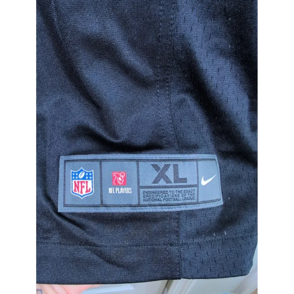 New England Patriots Mac Jones #10 Black Nike On-Field Jersey Men's XL